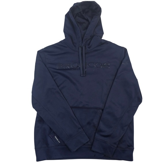 Nike Other - Nike Therma-FIT Denver Broncos Hoodie Mens Large Navy Blue NFL Team Apparel L